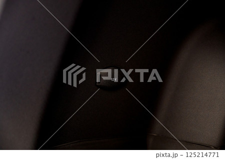 Large black empty car trunk. Open car trunk close up 125214771