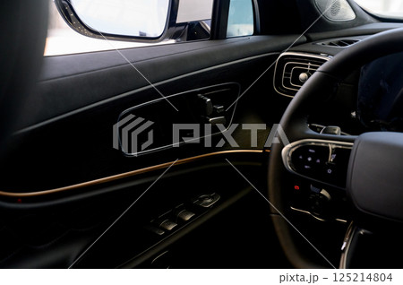 Interior of a modern car. Interior of a modern car. Interior of a modern car. Interior of a modern car. 125214804