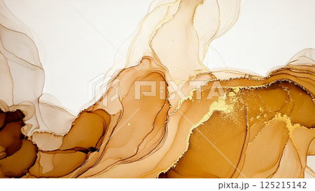 高級感のある薄くて淡いアルコールインクアート ゴールド ベージュ 背景素材 AI生成素材 高級感のある薄くて淡いアルコールインクアート ゴールド ベージュ 背景素材 AI生成素材 125215142