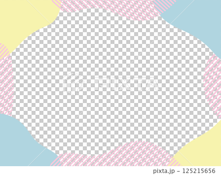 Fluid shapes frame Liquid abstract fluid Abstract shapes frame 125215656