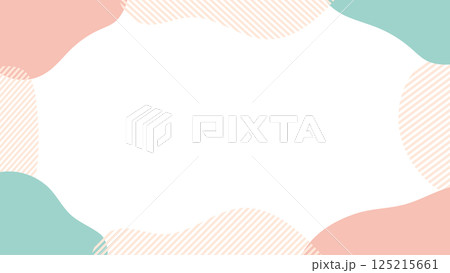 流体シェイプのフレーム 液体の抽象的な流動体 Abstract shapes frame 流体シェイプのフレーム 液体の抽象的な流動体 Abstract shapes frame 125215661