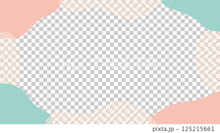 流体シェイプのフレーム 液体の抽象的な流動体 Abstract shapes frame 流体シェイプのフレーム 液体の抽象的な流動体 Abstract shapes frame 125215661