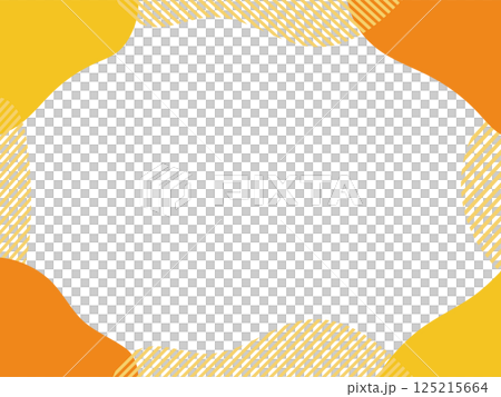 流体シェイプのフレーム　液体の抽象的な流動体　Abstract shapes frame 125215664