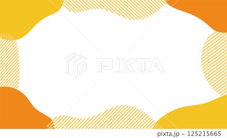 流体シェイプのフレーム　液体の抽象的な流動体　Abstract shapes frame 125215665