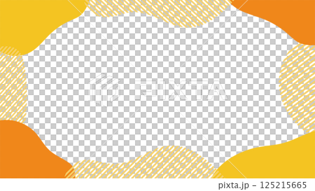 流体シェイプのフレーム　液体の抽象的な流動体　Abstract shapes frame 125215665