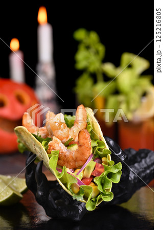 Shrimp Tacos for Halloween 125216805