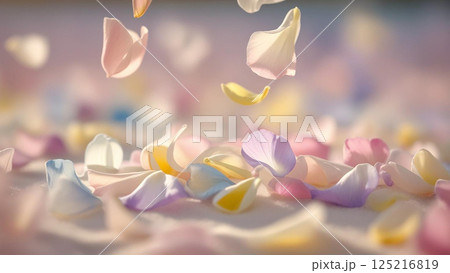 Beautiful Pastel-Colored Petal 125216819