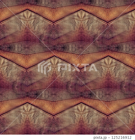 Antique leather texture background. Abstract design for fashion wear printing and interior furnishing. Cowhide and deer skin pattern for duffle bag, wallet, shoes, vanity bag, and sofa covering etc	 125216912