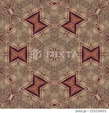 Antique leather texture background. Abstract design for fashion wear printing and interior furnishing. Cowhide and deer skin pattern for duffle bag, wallet, shoes, vanity bag, and sofa covering etc	 125216931