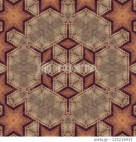 Antique leather texture background. Abstract design for fashion wear printing and interior furnishing. Cowhide and deer skin pattern for duffle bag, wallet, shoes, vanity bag, and sofa covering etc	 125216932