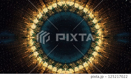 抽象的な青い光の渦 抽象的な青い光の渦 125217022