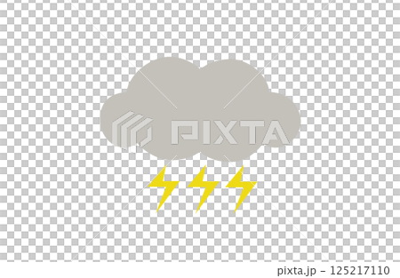 浮雲和閃電的插圖 125217110