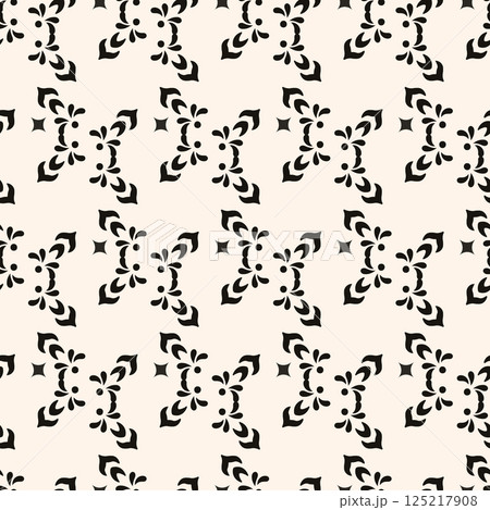 Vector minimal geometric seamless pattern. Small linear element modern lux fabric design textile swatch ladies dress, man shirt all over print block  125217908