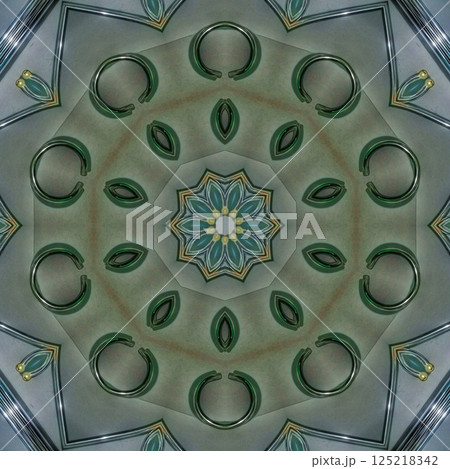 Stainless steel print design for wallcovering, wrapping paper, tiles, window grill, main door, stair railing etc 125218342