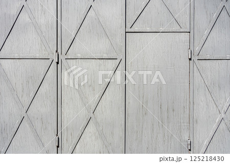Close-up shot of metal door background. 125218430