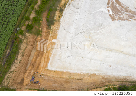 Open pit granite quarry, view from above Open pit granite quarry, view from above 125220350