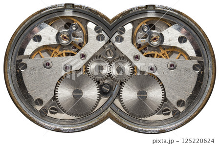 clockwork old mechanical watch, high resolution and detail clockwork old mechanical watch, high resolution and detail 125220624
