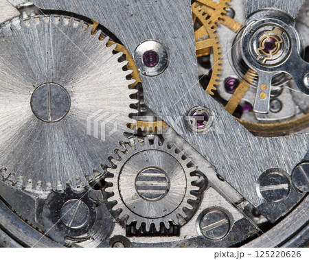 clockwork old mechanical watch, high resolution and detail clockwork old mechanical watch, high resolution and detail 125220626
