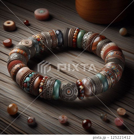 天然石を使ったブレスレット 125221412