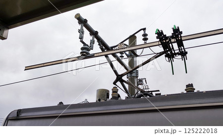 烏山線 烏山駅 パンタグラフからの給電 烏山線 烏山駅 パンタグラフからの給電 125222018