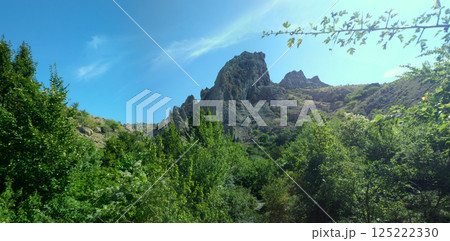 mountains in Crimea in summer panorama 125222330