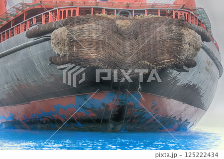 Specific stern of iceboat. Specific stern of iceboat. 125222434