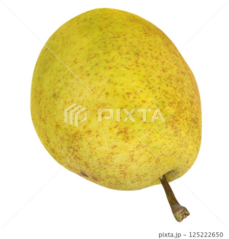 Yellow pear isolated on white background Yellow pear isolated on white background 125222650