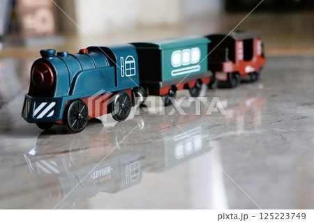 A Vintage Wooden Toy Train Set designed for children to inspire creativity and joy 125223749