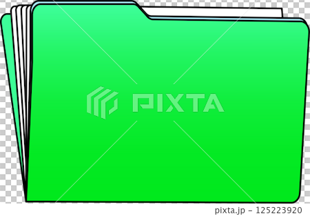 ファイル_メール_フォルダ_グリーン ファイル_メール_フォルダ_グリーン 125223920
