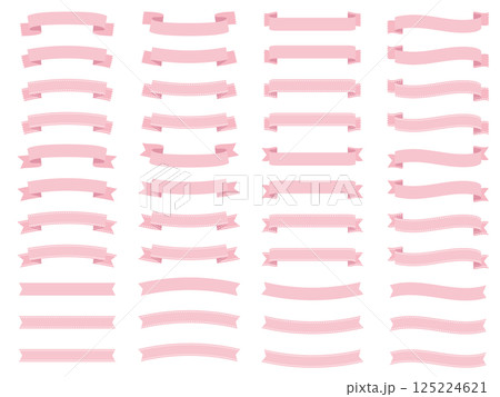 使えるリボン素材セット 125224621