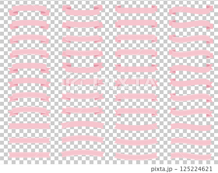 使えるリボン素材セット 125224621
