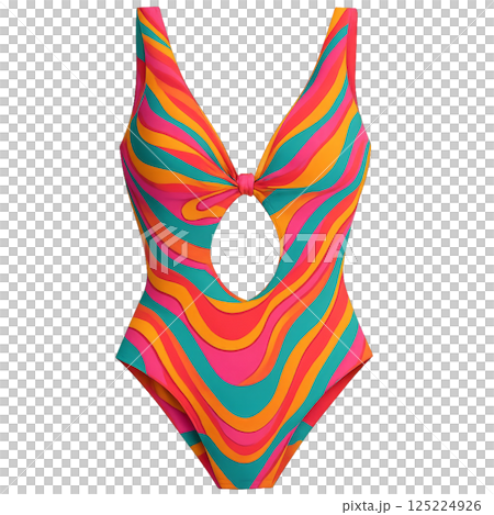 Vibrant Swimsuit Design Featuring Bold Colors and Stylish Cutouts for Summer Fun Vibrant Swimsuit Design Featuring Bold Colors and Stylish Cutouts for Summer Fun 125224926