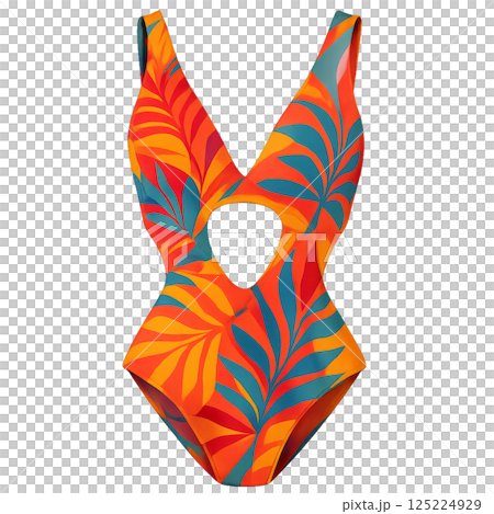 Vibrant Swimsuit Design Featuring Bold Colors and Stylish Cutouts for Summer Fun Vibrant Swimsuit Design Featuring Bold Colors and Stylish Cutouts for Summer Fun 125224929