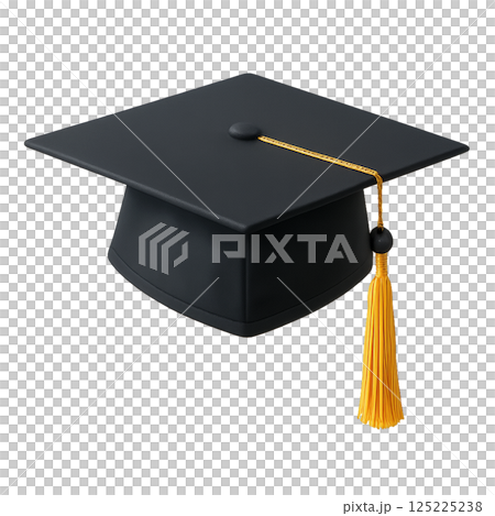 Graduation Cap Symbolizing Achievement in Education and the Transition to a New Life Stage 125225238