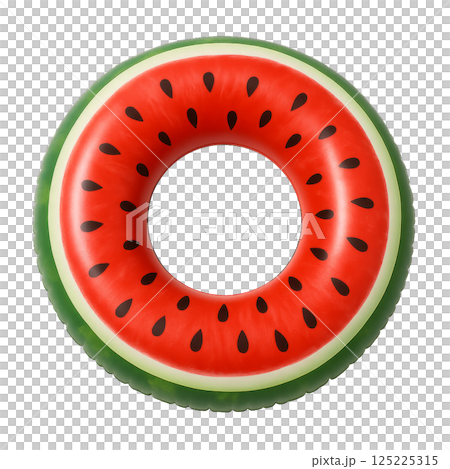 Colorful Watermelon Float for Summer Fun and Relaxation in Pool Settings 125225315