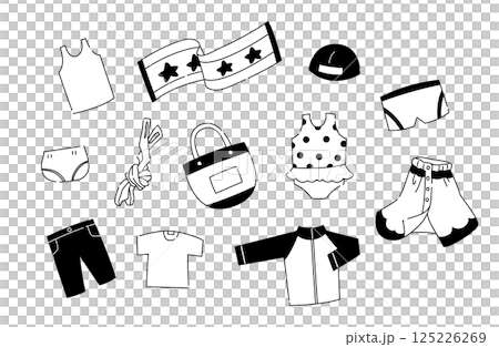 プールの持ち物セット プールの持ち物セット 125226269