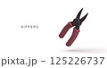 Nipper Cutting Tool 3D Icon, Cartoon Illustration Of Hand Tool With Sharp Blades For Cutting Wires And Materials, DIY And Repair Concept, Minimal Style Vector Illustration. 125226737