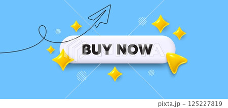 Buy now search bar. Share plane line icon. Buy Now tag. Special offer price sign. Advertising Discounts symbol. Search button with 3d sparkles. Vector 125227819