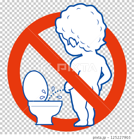 トイレマナー① 125227903