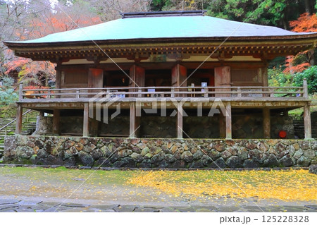 秋の室生寺（金堂・国宝・奈良県宇陀市） 125228328