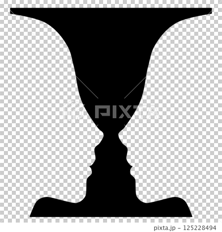 錯視ルビンの壺 125228494