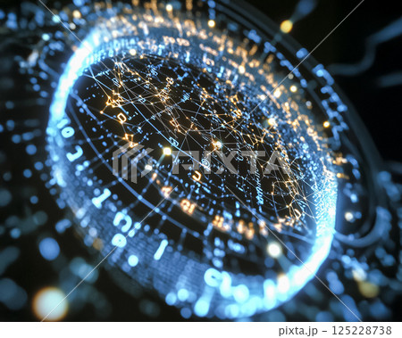 レーダーのグラフィカルイメージ素材 レーダーのグラフィカルイメージ素材 125228738