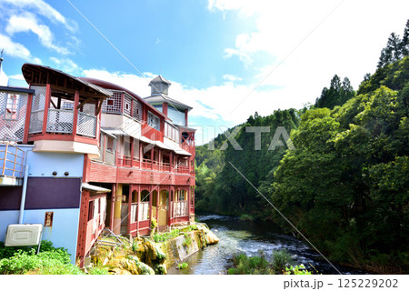 長湯温泉御前湯 バルコニー付き洋館 温泉建築 大分県竹田市直入町 長湯温泉御前湯 バルコニー付き洋館 温泉建築 大分県竹田市直入町 125229202