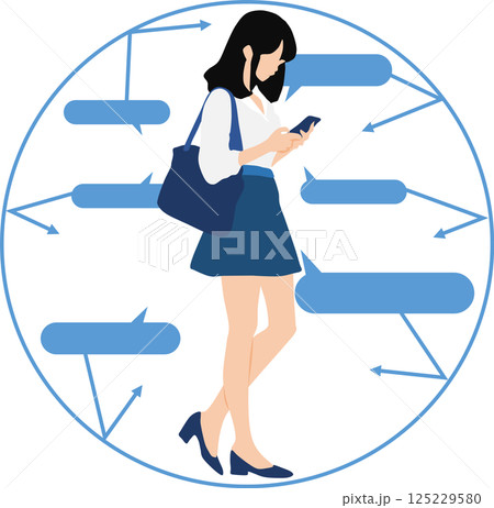 エコーチェンバーのグラフィック素材イラスト エコーチェンバーのグラフィック素材イラスト 125229580