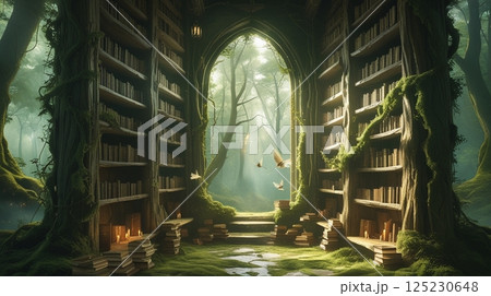 森の図書館 125230648