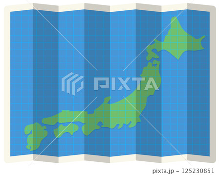 日本列島の地図 125230851