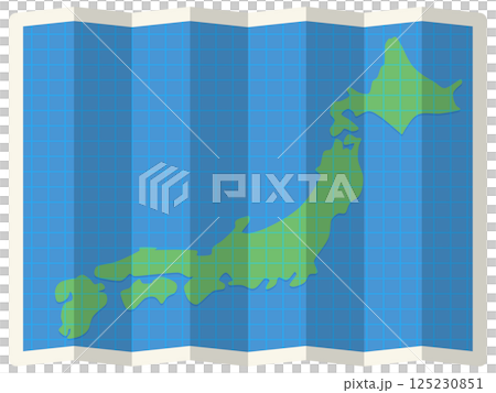 日本列島の地図 125230851