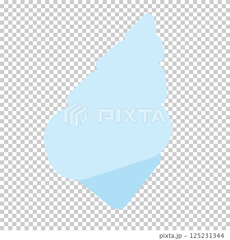 Simple and cute conch shell vector illustration Simple and cute conch shell vector illustration 125231344