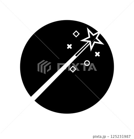 magic wand icon logo vector illustration design template magic wand icon logo vector illustration design template 125231987