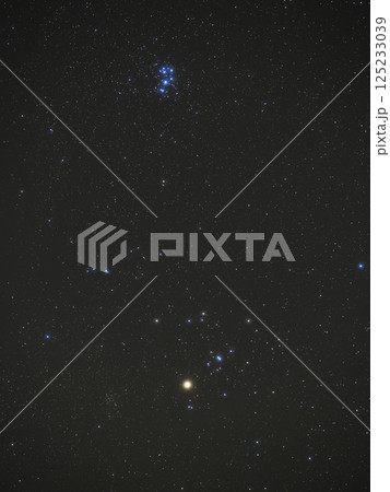 プレアデス星団とヒアデス星団 125233039